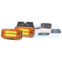 WAS W158 12v/24v Category 5 Cat 5 Amber Combined LED Side Marker/Indicator Lamp/Light